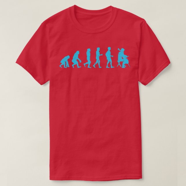 Camiseta Cellist Evolution Idea Cello Player Azul (Frente do Design)