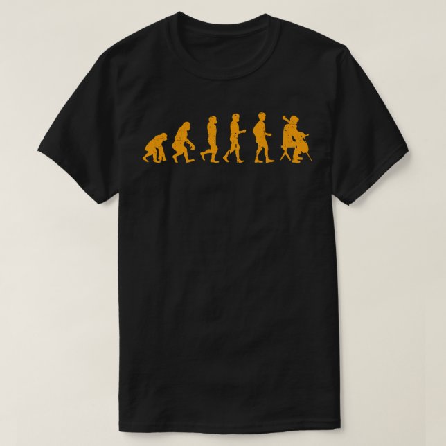 Camiseta Cellist Evolution Idea Cello Player Laranja (Frente do Design)