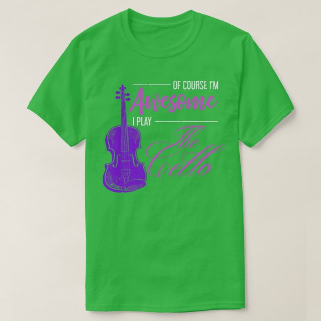 Camiseta Cellist Girl Orchestra Musical Cote Cello (Frente do Design)