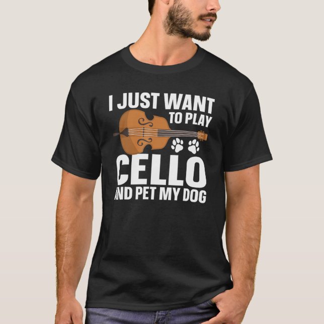 Camiseta Cellist Player Pet My Pet (Frente)