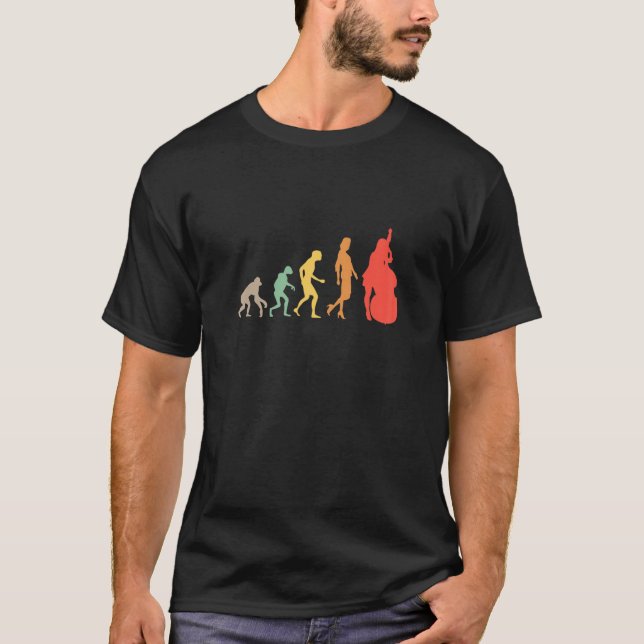 Camiseta Cellist Retro Evolution Orchestra Músico Cello G (Frente)