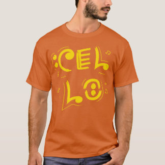 Camiseta Cello Art YellowCellist Idea Cello Player