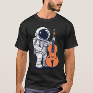 Camiseta Cello Cellist Music Cello Player Astronauta T-Shir