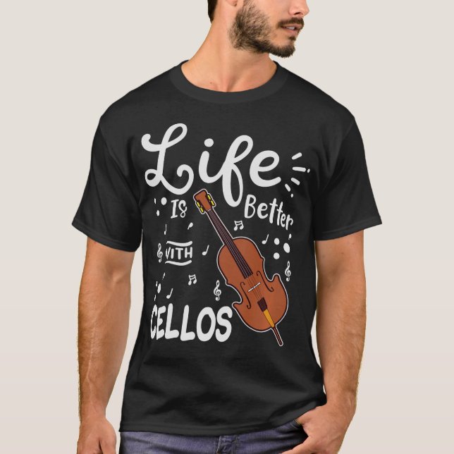 Camiseta Cello Cellist S2 (100) (Frente)