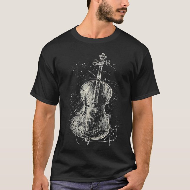 Camiseta Cello Cellist S2 (77) (Frente)