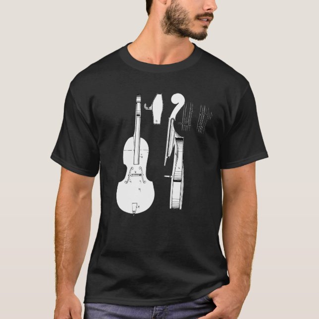 Camiseta Cello Cellists Jazz Banda Art Rock And Roll Music  (Frente)