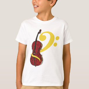 Camiseta Cello Clef - Crianças e Bebês
