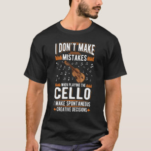 Camiseta Cello Creative Decisões Cello Player Cellist 2