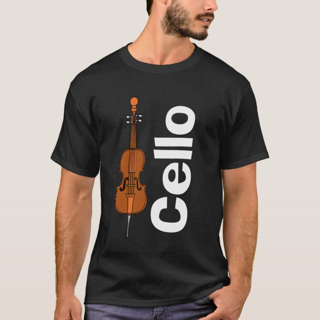 Camiseta Cello e Texto Branco (Frente)
