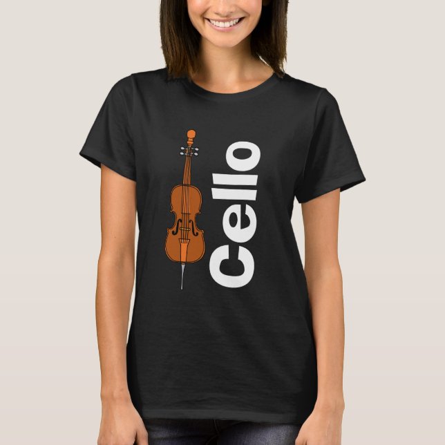 Camiseta Cello e Texto Branco (Frente)