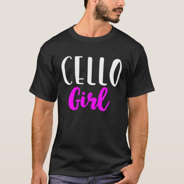 Camiseta Cello Girl Player Women  Cute Cellist (Frente)