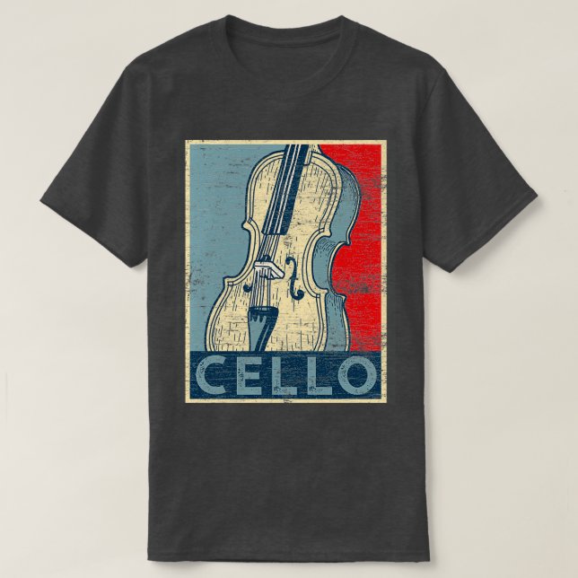 Camiseta Cello Grunge (Frente do Design)
