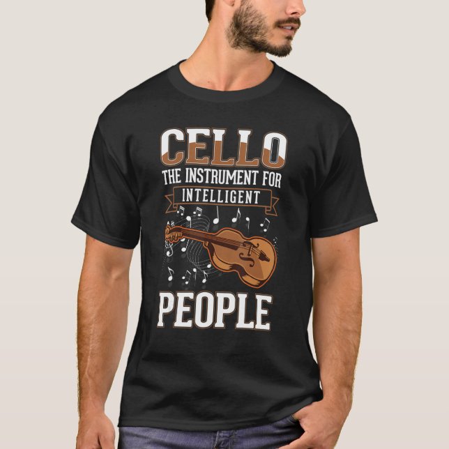 Camiseta Cello Instrument For Intelligent People Violoncell (Frente)