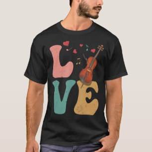 Camiseta Cello Instrumento Cellist LOVE