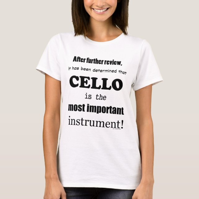 Camiseta Cello - Instrumento Mais Importante (Frente)