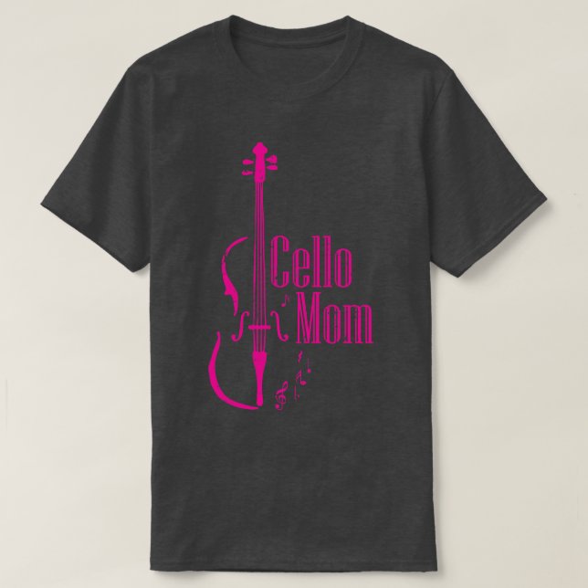 Camiseta Cello Mãe Cellist Dar Ideia Cello Player Mãe (Frente do Design)
