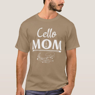 Camiseta Cello Mãe Design de Música