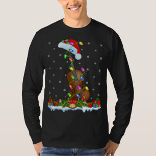Camiseta Cello Music Lover Matando Santa Hat Cello Christm