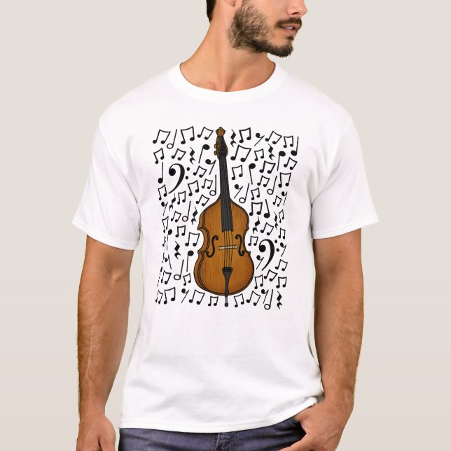 Camiseta Cello Musical Notes Cellist String Music Professor (Frente)