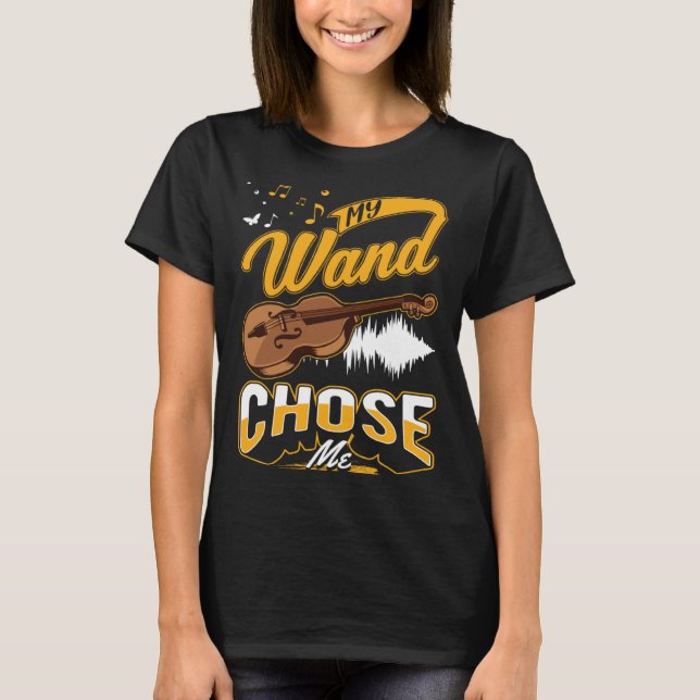 Camiseta Cello My wand chose me Cellist Cello (Frente)