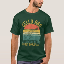 Camiseta Cello pai como um pai normal, mas muito mais frio