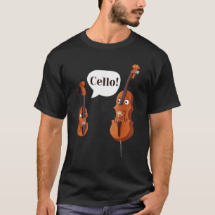 Camiseta Cello Player Cellist Orquestra Música Clássica