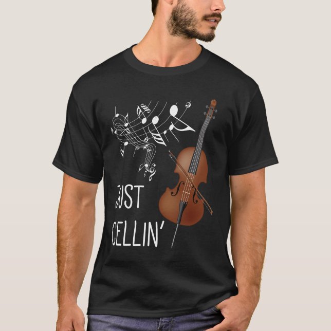 Camiseta Cello String Instrumento Cellist Humor violoncello (Frente)