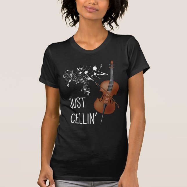 Camiseta Cello String Instrumento Cellist Humor violoncello (Frente)