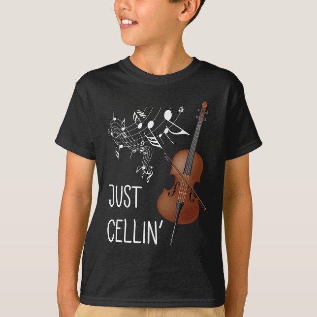 Camiseta Cello String Instrumento Cellist Humor violoncello (Frente)