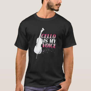 Camiseta Cello Voice Cellist Musical Instruments Orchestra 