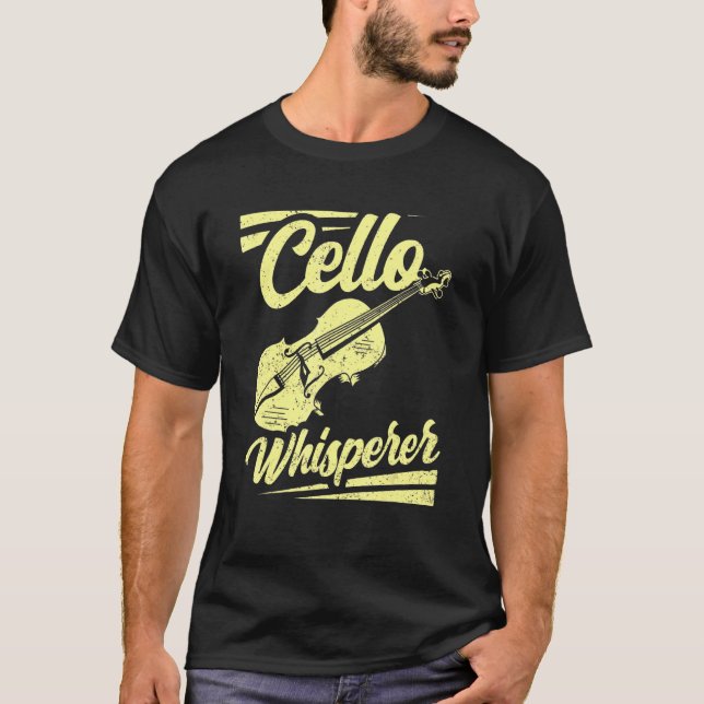 Camiseta Cello Whisperer - Artista Cellist Player (Frente)