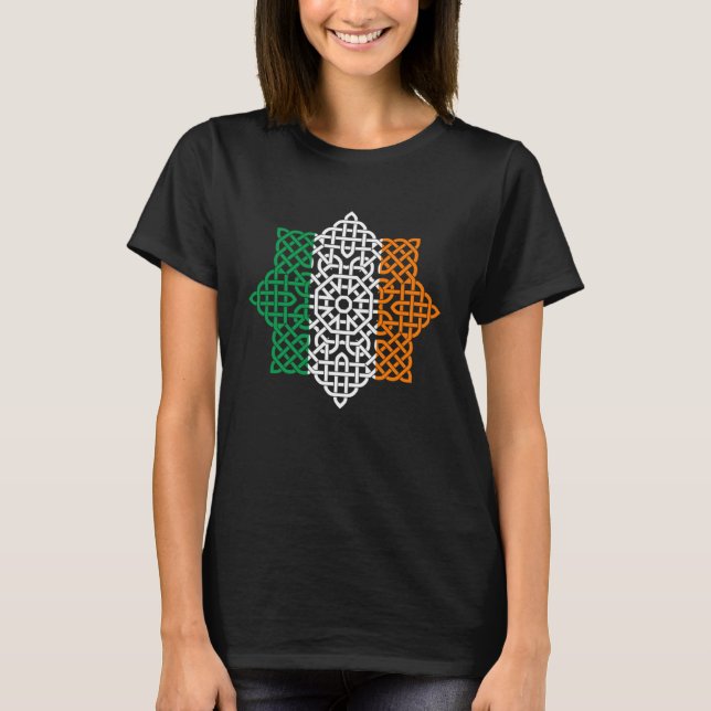Camiseta Celtic Knot Ireland Flag St Patricks Day for Men W (Frente)