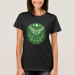 Camiseta Celtic Wicca Ostara Occult Moon Moth