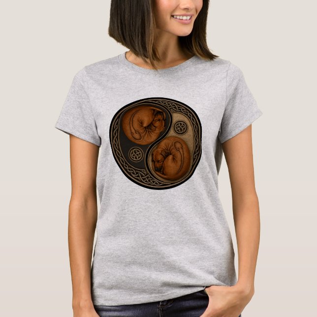 Camiseta Celtic Yin‑Yang Ridteback colorida (Frente)