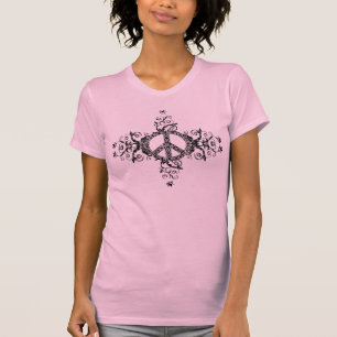 Camiseta céltico da paz da flor