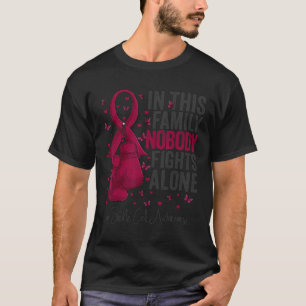 Camiseta Célula Falsiforme de Sobrevivência da Fita Burgund