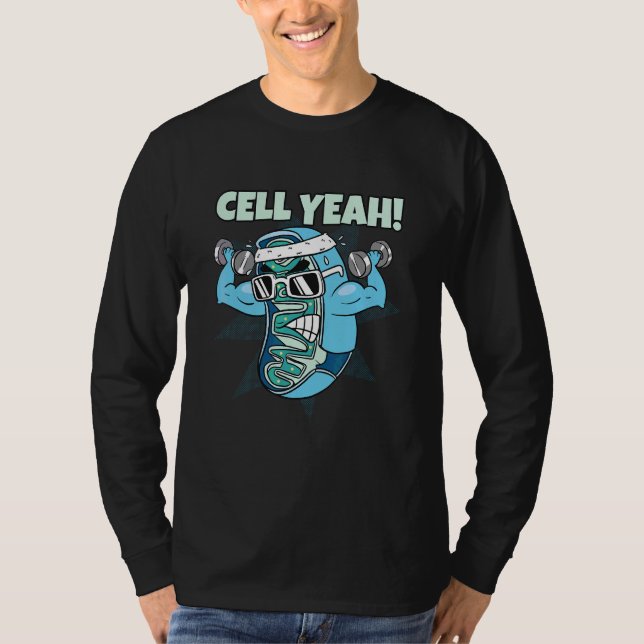 Camiseta Célula Yeah Biólogo de Bactérias (Frente)