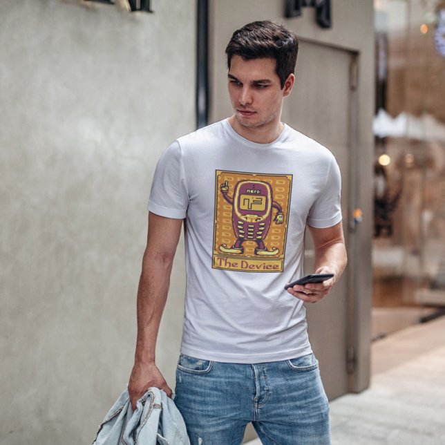 Camiseta Celular da Placa Tarot Pixel (Criador carregado)
