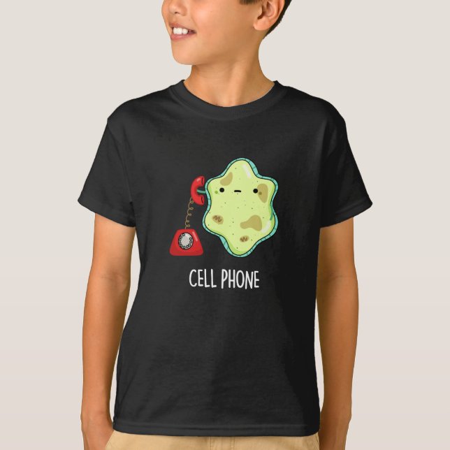 Camiseta Celular Engraçado Biologia Ciência Pun Dark BG (Frente)
