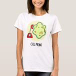 Camiseta Celular Funny Biology Science Pun<br><div class="desc">Celular Engraçado Biology Science Pun apresenta uma linda célula de solteiro usando um telefone vintage. Benny Pun presente para família e amigos que amam biologia,  celulares e trocadilhos.</div>