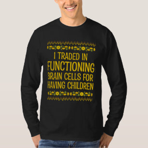 Camiseta Células Cerebrais Funcionais Mãe Piada de Mãe Sarc