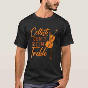 Camiseta Células não entram no Treble Cello Music Roupa
