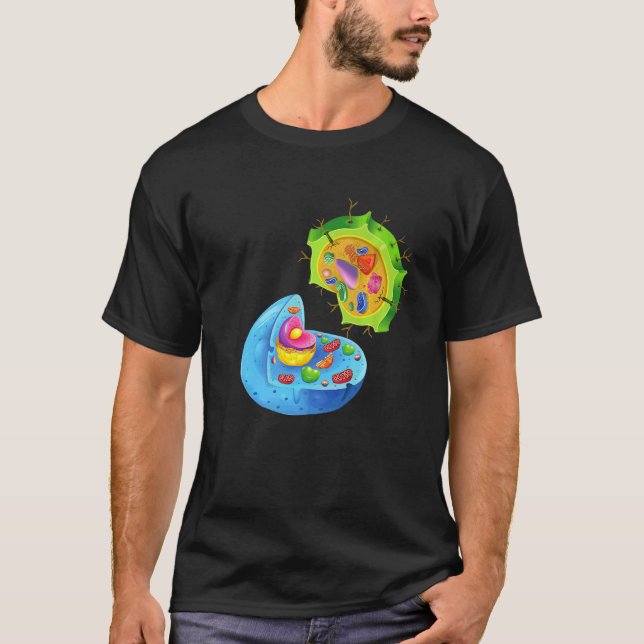 Camiseta Células Vegetais E Animais Em Harmonia Com A Natur (Frente)