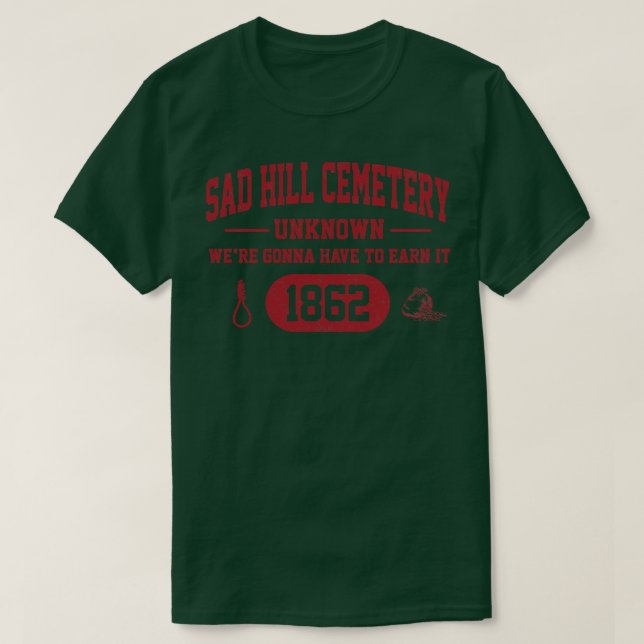 Camiseta Cemitério Sad Hill 1862 (Frente do Design)