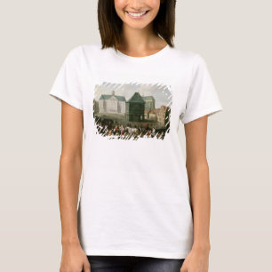 Camiseta Cena antes do palácio da represa, Amsterdão do