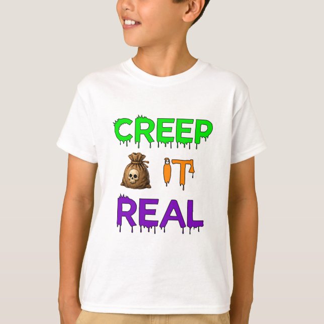 Camiseta Cena Assustadora de Halloween para Fãs 👻 (Frente)