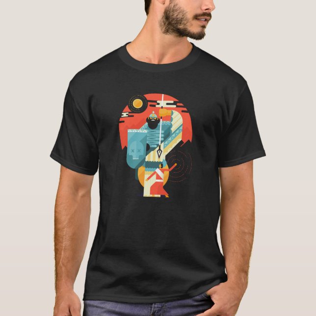 Camiseta Cena cristã épico da bíblia de David e de Goliath (Frente)