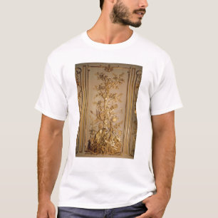 Camiseta Cena da caça, painelamento de madeira do jantar
