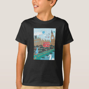 Camiseta Cena da cidade de Reino Unido