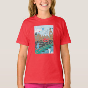 Camiseta Cena da cidade de Reino Unido